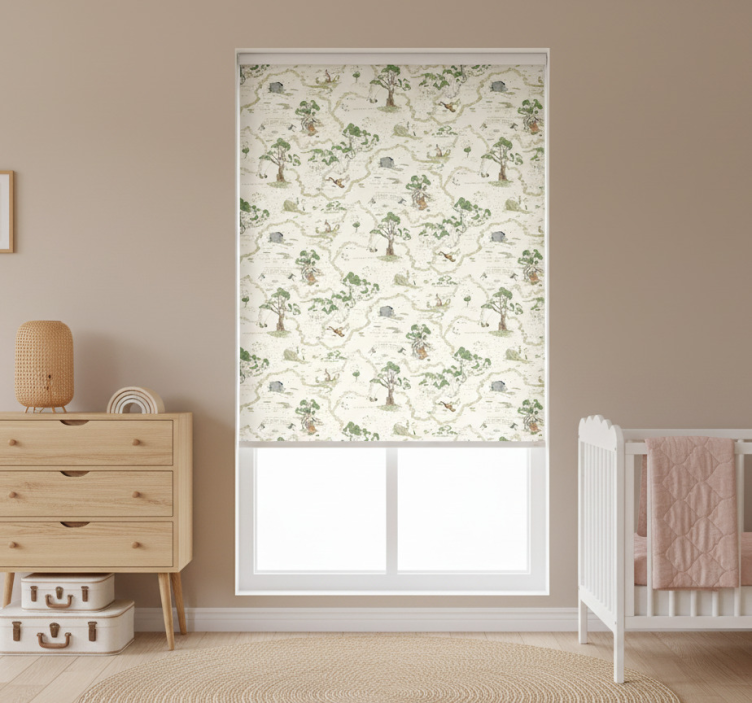 Skandinávská roleta umělecké abstraktní lesy - TenStickers