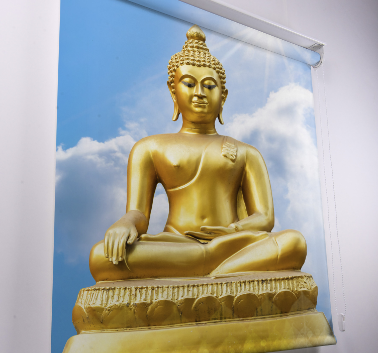 Sunny buddha zen blue blind - TenStickers