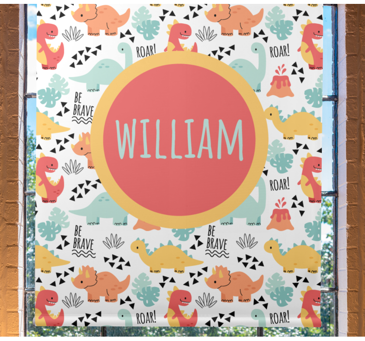 Dinosauři s názvem kruhu Roleta dinosaurus - TenStickers