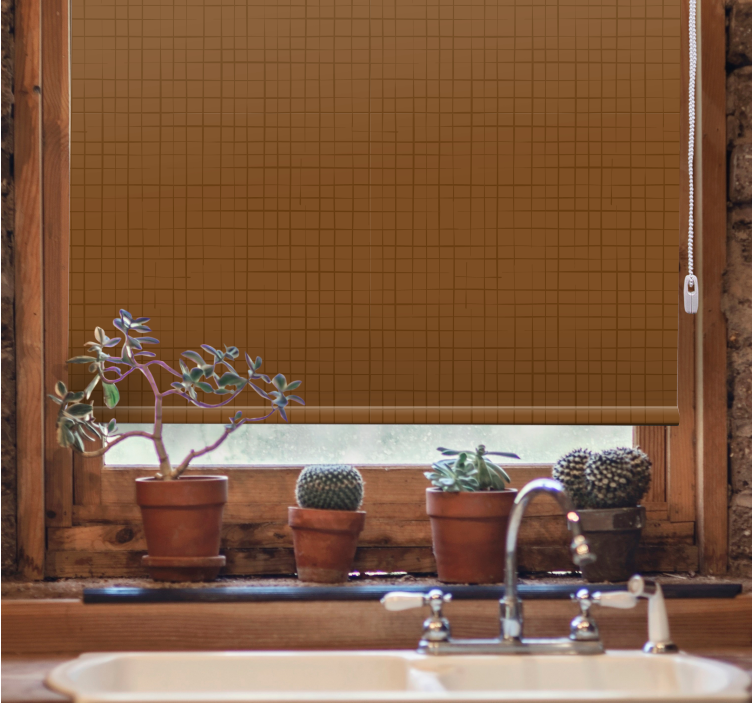 Povrch hnědých čtverců Roleta textura a vzor - TenStickers