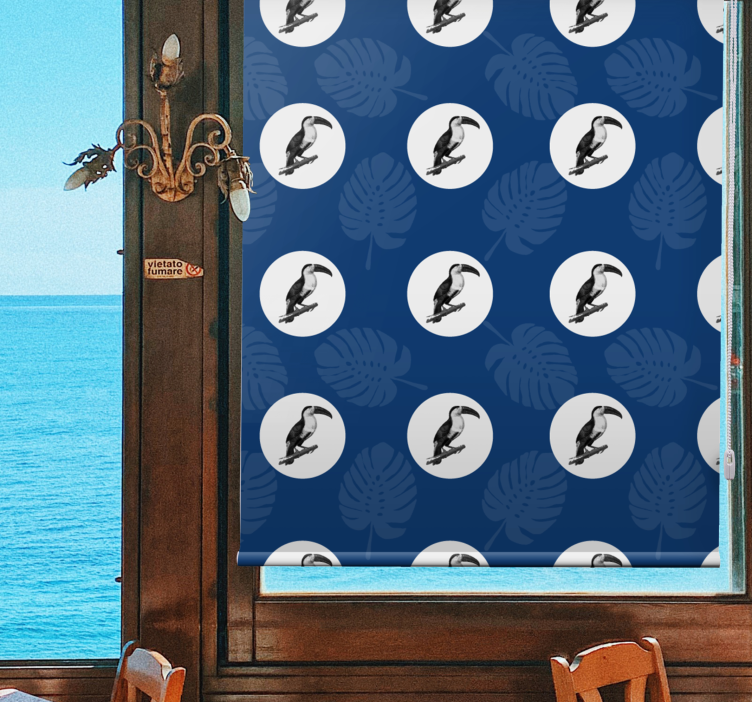 Tropický tukan vzor zvířecí roleta - TenStickers