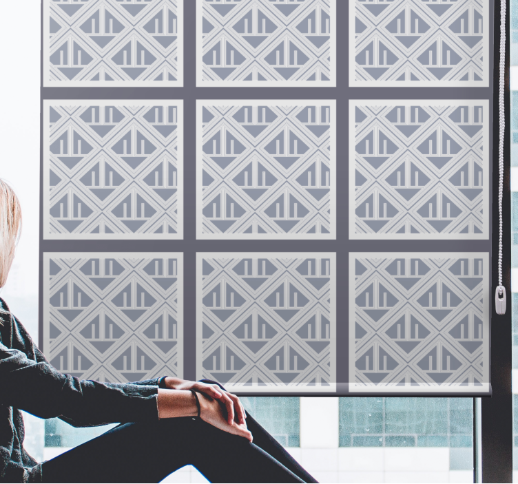 úseky s geometrickým vzorem Moderní roleta - TenStickers