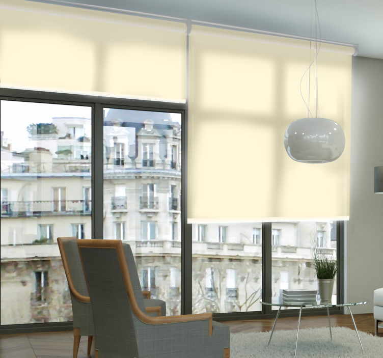 Velbloudí barva průsvitná roleta do obývacího pokoje - TenStickers