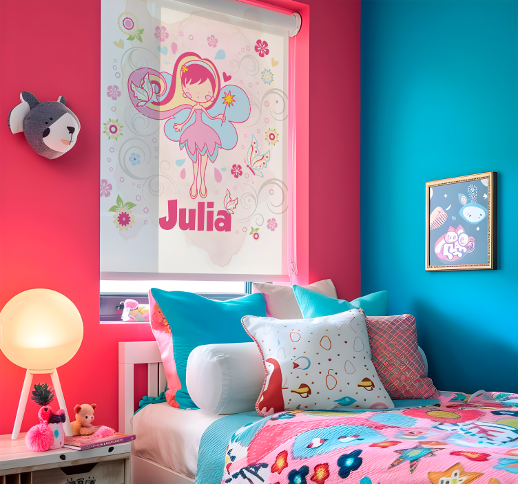 Víla s motýly Osobní roleta - TenStickers