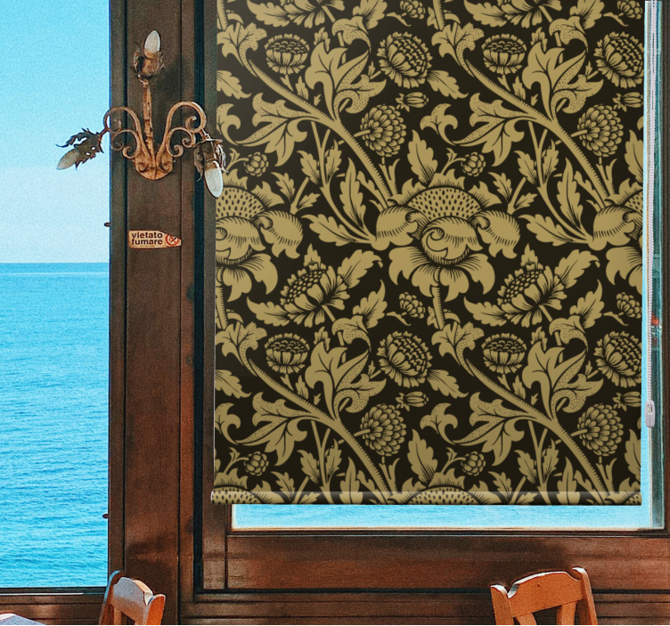 Vintage francouzský květinový vzor klasické rolety - TenStickers