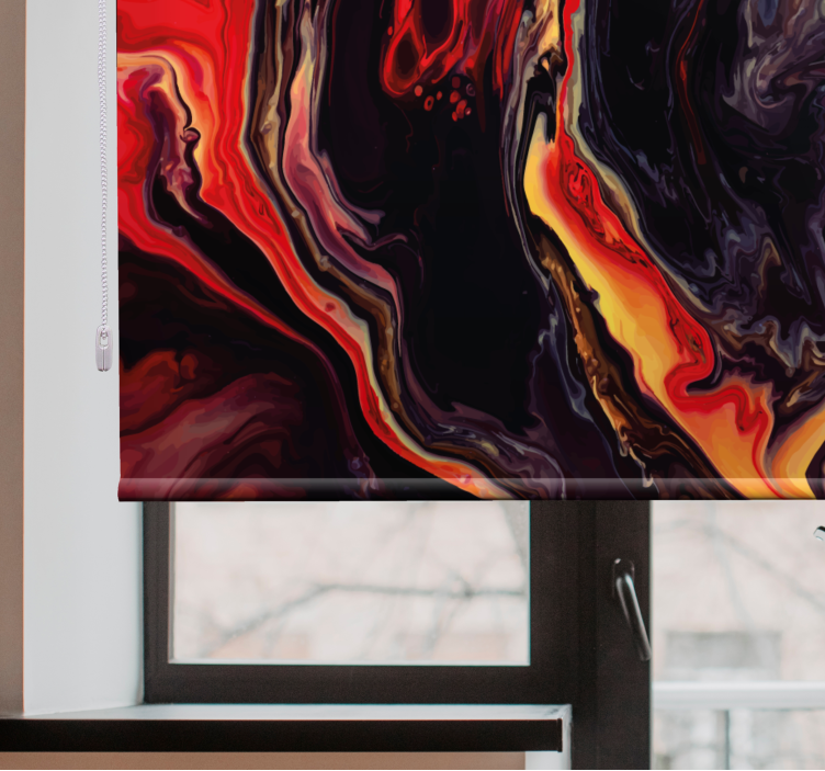 Vířící červená a černá Roleta textura a vzor - TenStickers