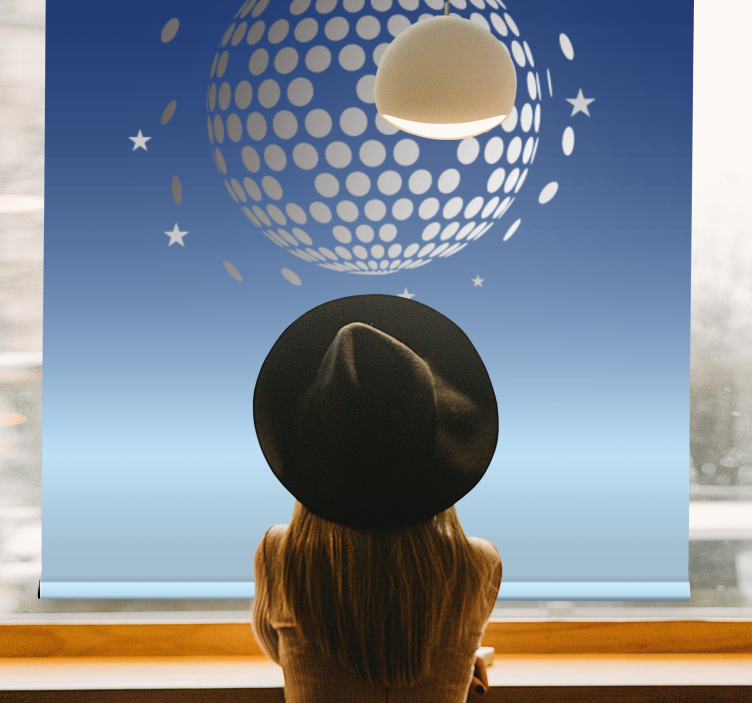 Abstraktní disco pohled Originální roleta - TenStickers