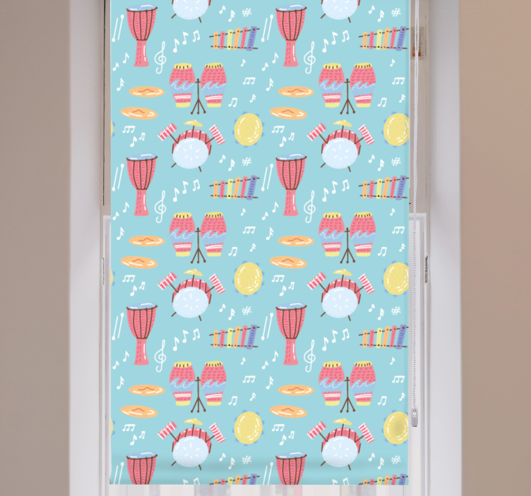 Vzory hudebních nástrojů Originální roleta - TenStickers