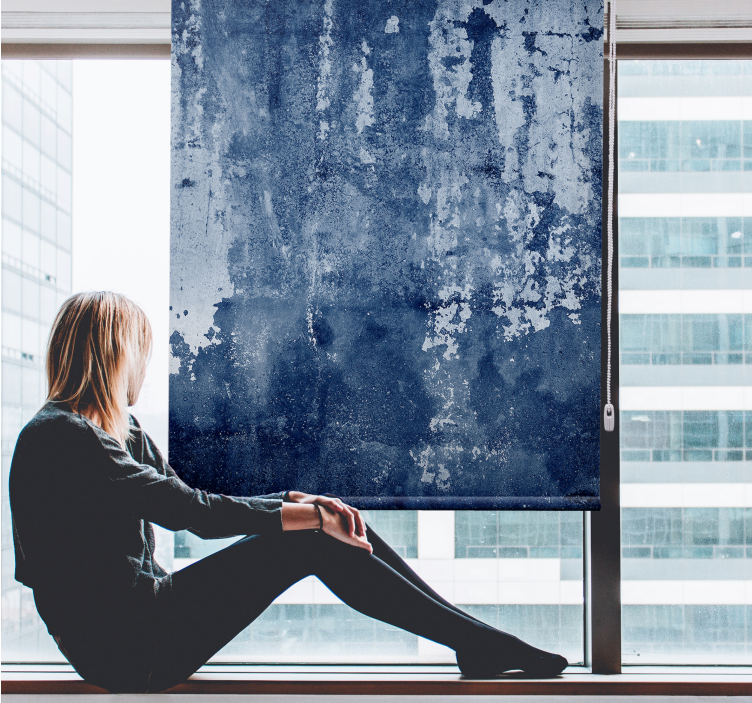 Zoufalý modrý povrch Roleta textura a vzor - TenStickers