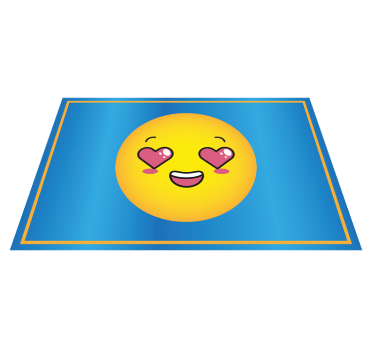 Srdce oči emoji děti prostírání - TenStickers