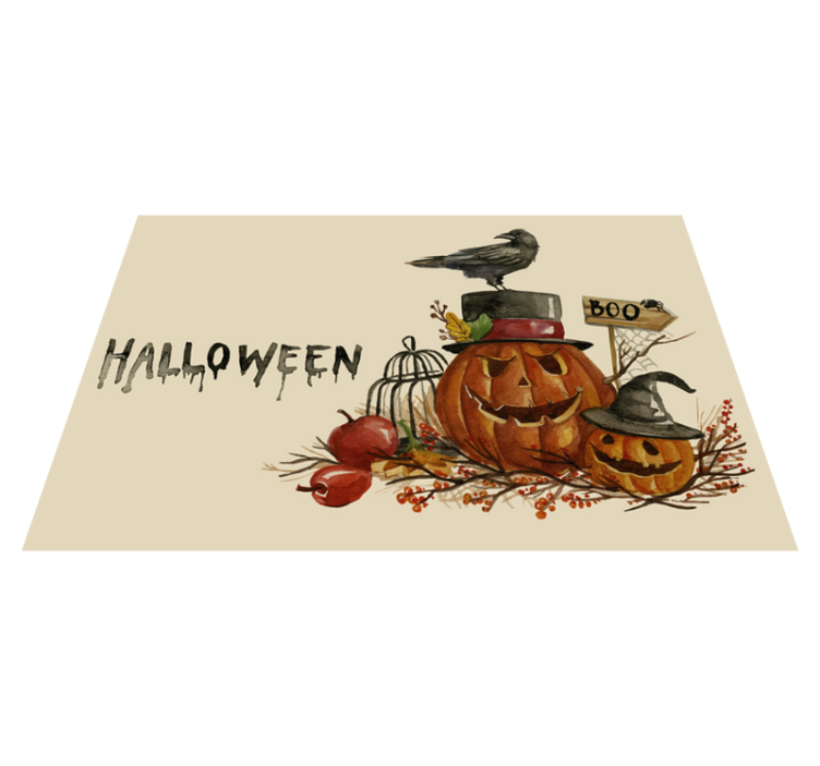 Akvarel halloween obdélníkové prostírání - TenStickers
