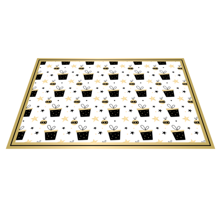 Elegantní dárková krabička vzor vánoční prostírání - TenStickers