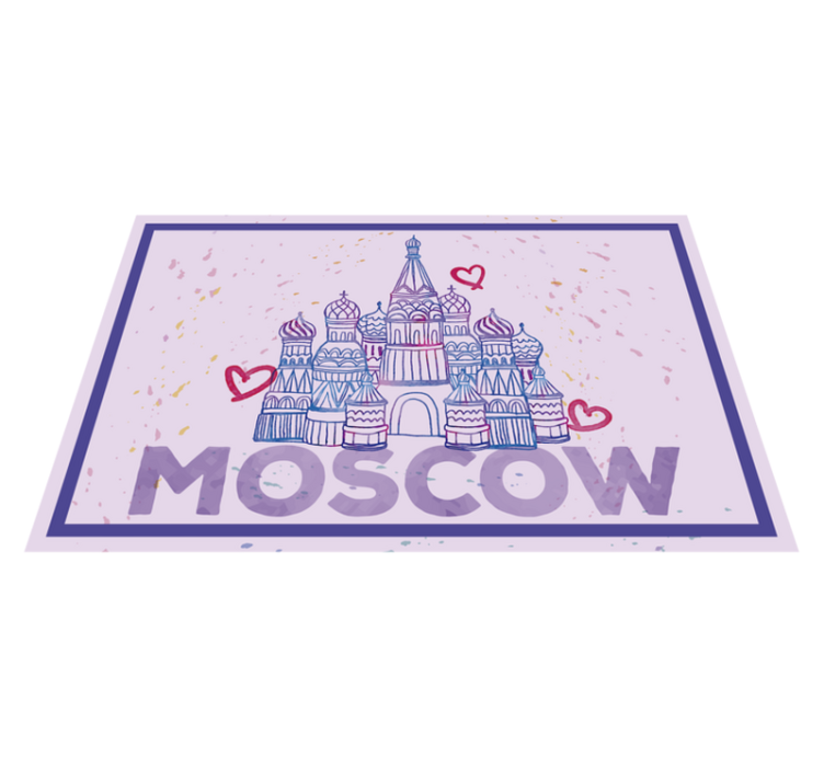 Moskva s prostírání srdce - TenStickers