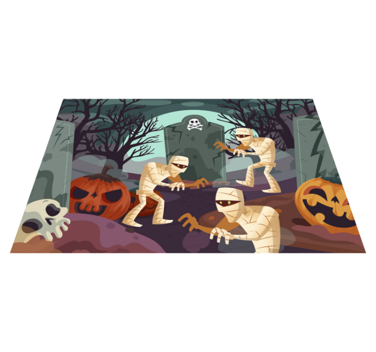 Strašidelné mumie halloween prostírání - TenStickers