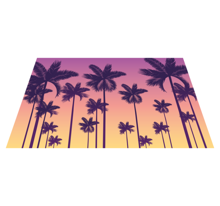 Originální prostírání palm tree sunset - TenStickers