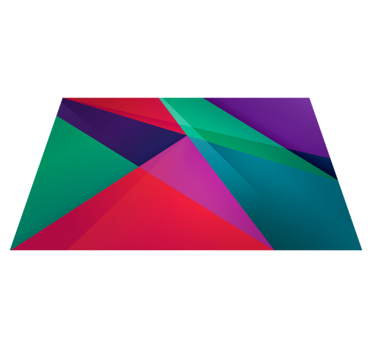 Moderní prostírání s geometrickým barevným designem - TenStickers