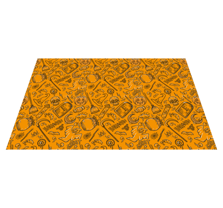 Halloweenské prostírání s děsivými motivy - TenStickers