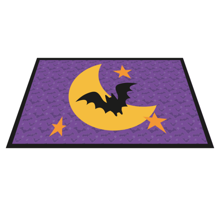 Měsíční hvězdy a netopýři halloween prostírání - TenStickers