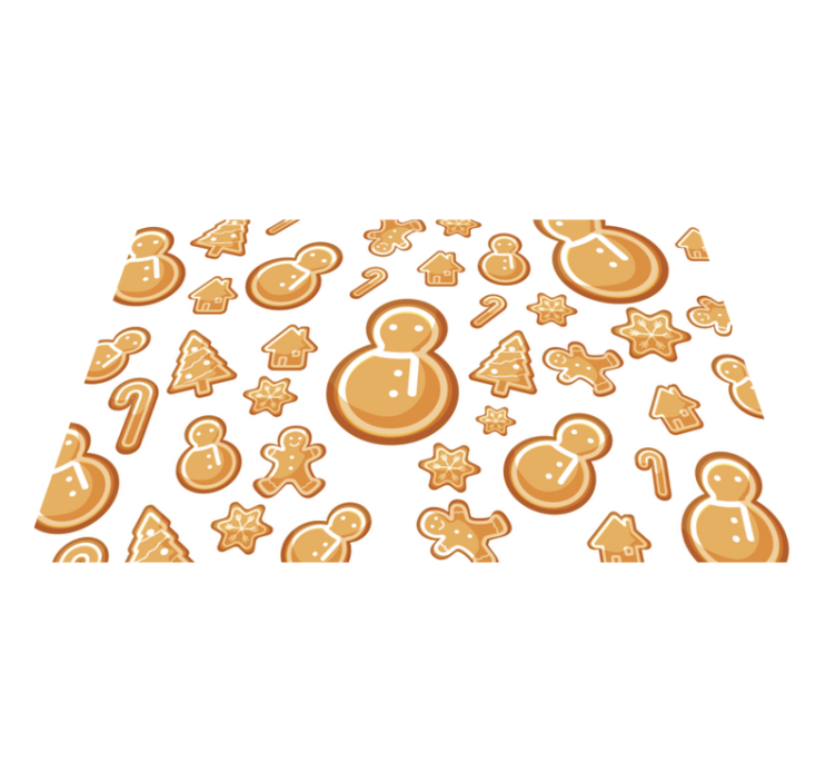 Sněhulák koblihy děti prostírání - TenStickers