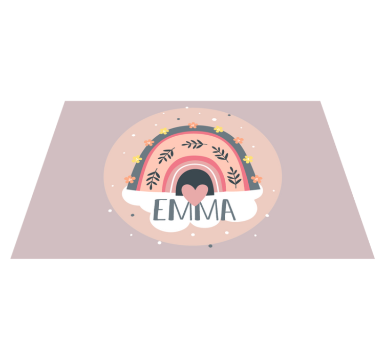 Duha se jmény pro osobní prostírání - TenStickers