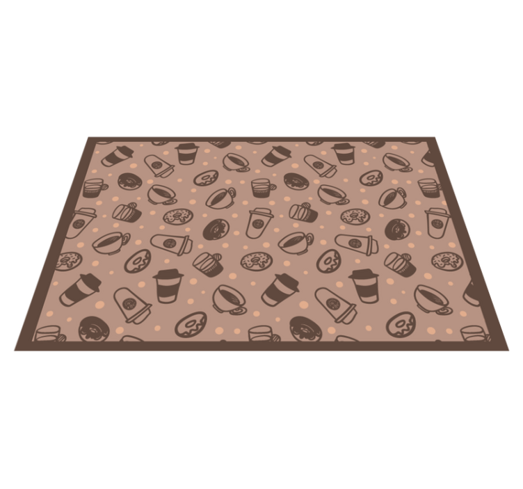 Originální prostírání s motivy kávových hrnků - TenStickers