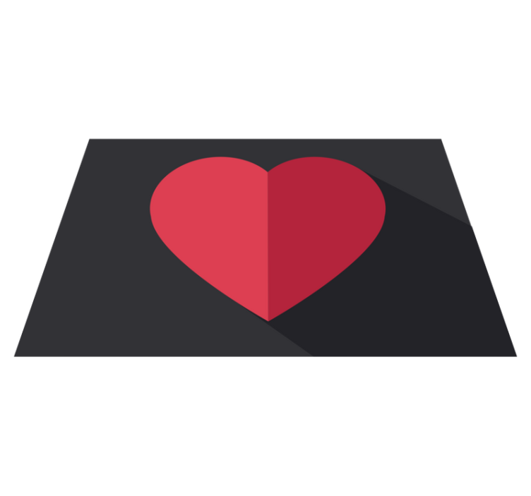 Originální prostírání ve tvaru srdce - TenStickers