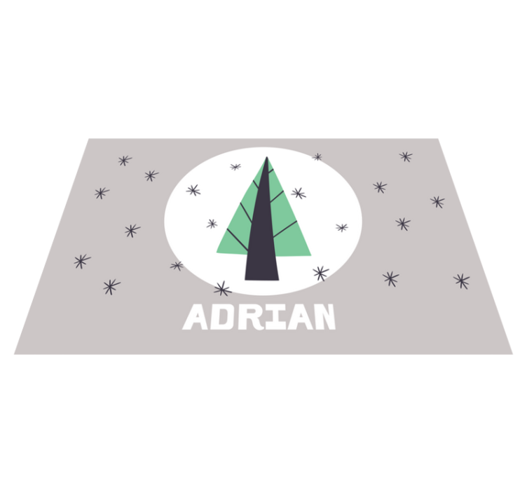 Přizpůsobený vánoční stromek vánoční prostírání - TenStickers