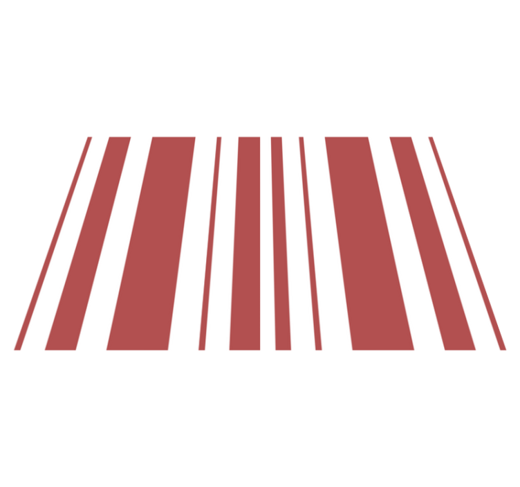 červené a bílé pruhy s texturou prostírání - TenStickers