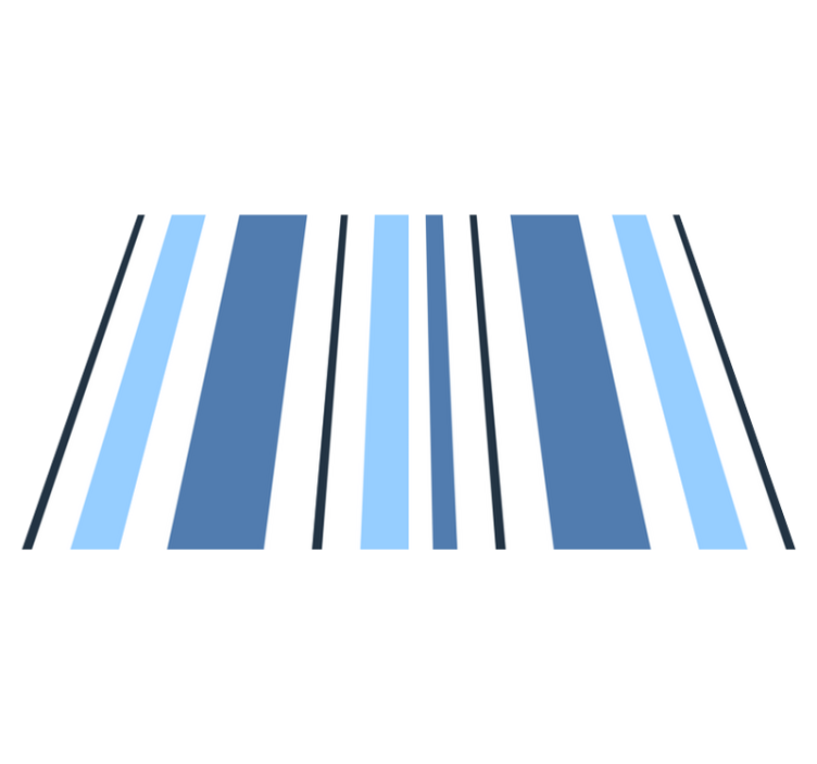 Moderní prostírání pruhované modré - TenStickers