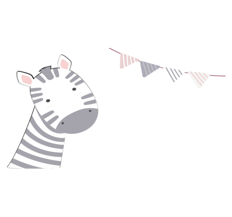 Dětské prostírání s ilustrací hlavy zebry - TenStickers
