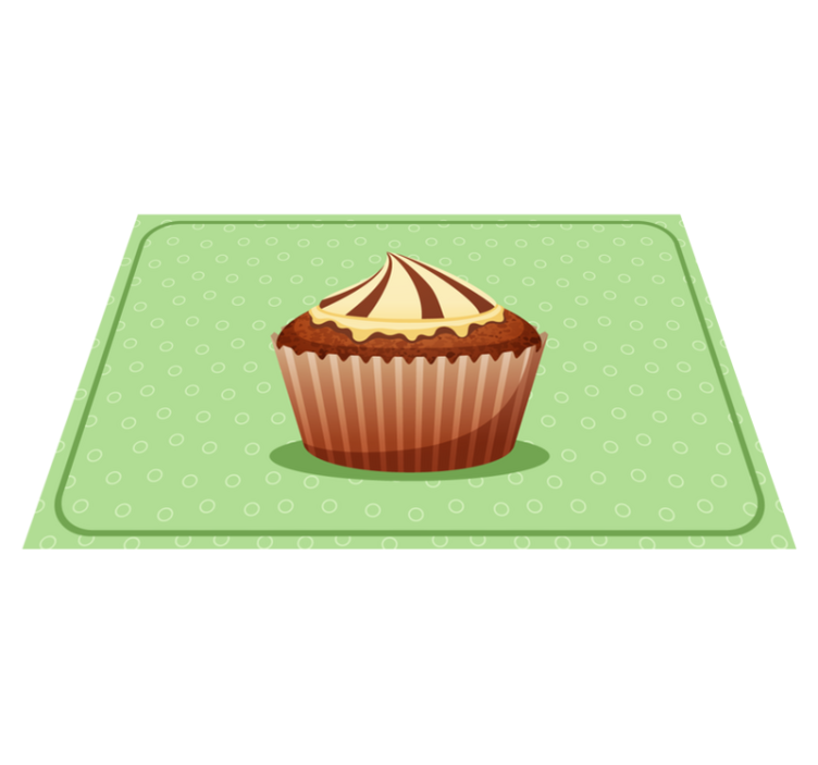 Originální prostírání s grafikou cupcake - TenStickers