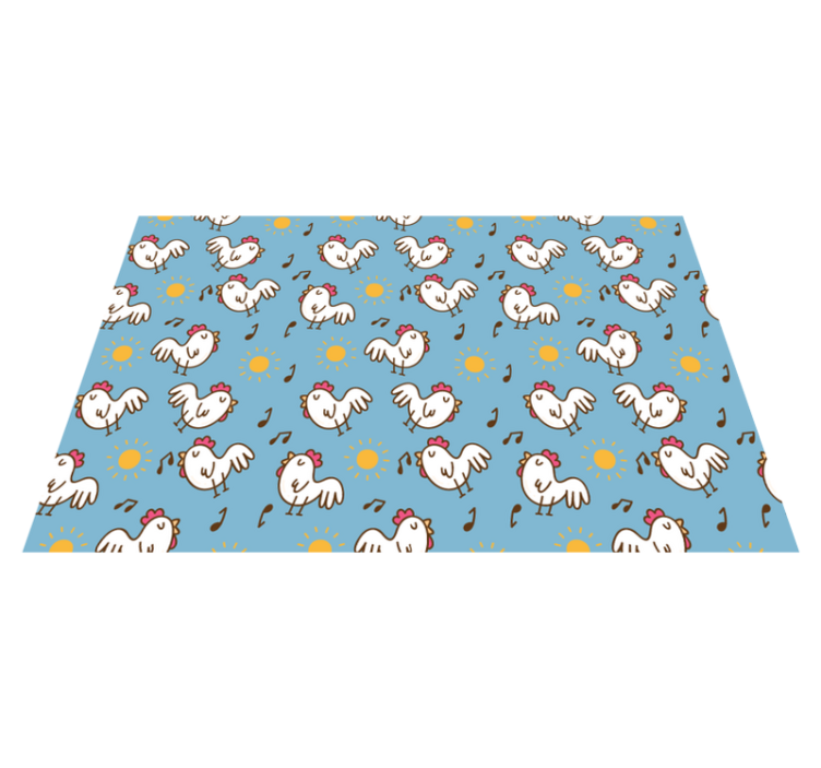 Modrá s vinylovými prostírání kuřat - TenStickers