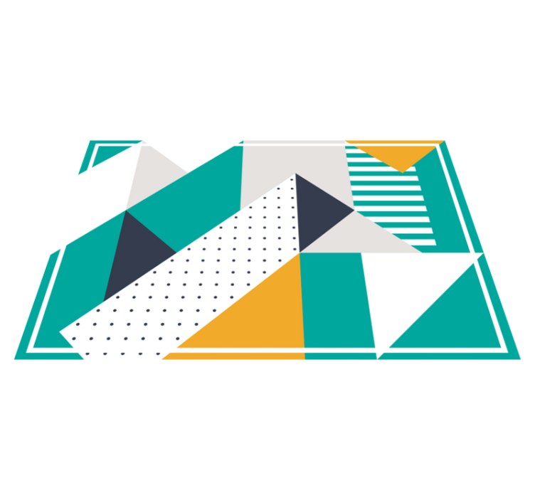 Moderní prostírání s geometrickými vzory - TenStickers