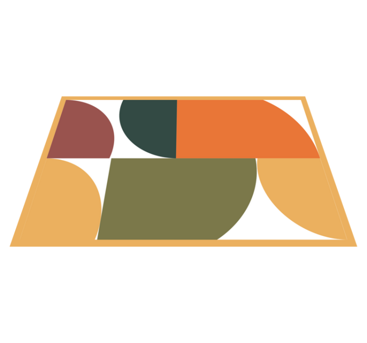 Abstraktní geometrické umění originální prostírání - TenStickers