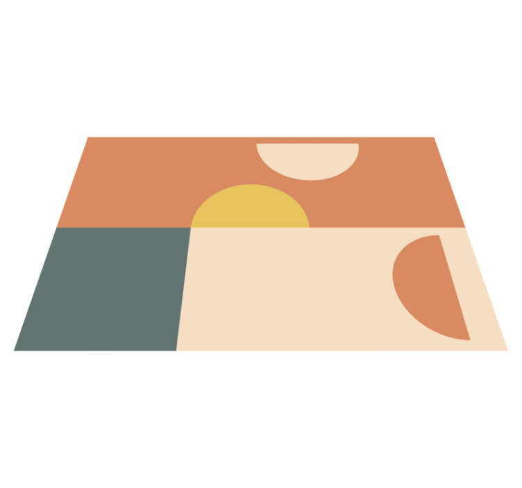 Moderní prostírání v barevných geometrických tvarech - TenStickers