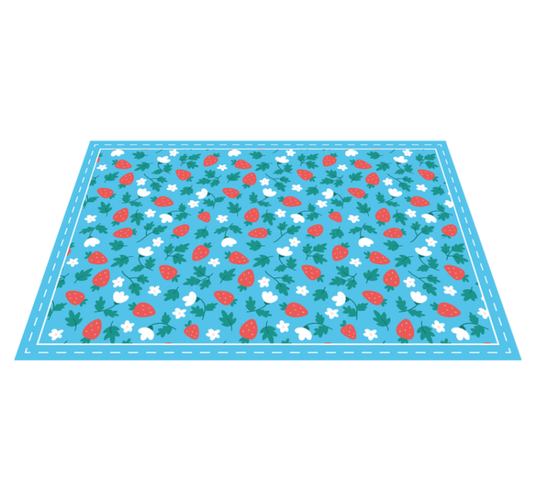 Originální prostírání s jahodovým květinovým vzorem - TenStickers