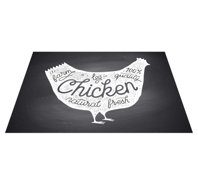 Vintage kuřecí tabule originální prostírání - TenStickers