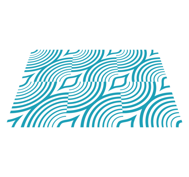 Moře vzor modré čáry původní prostírání - TenStickers