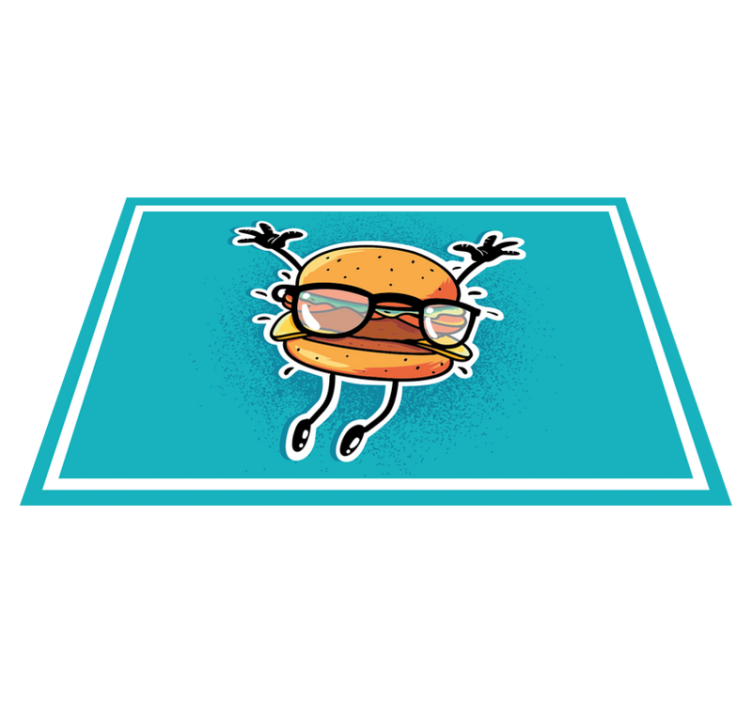 Dětské prostírání skákající hamburger - TenStickers