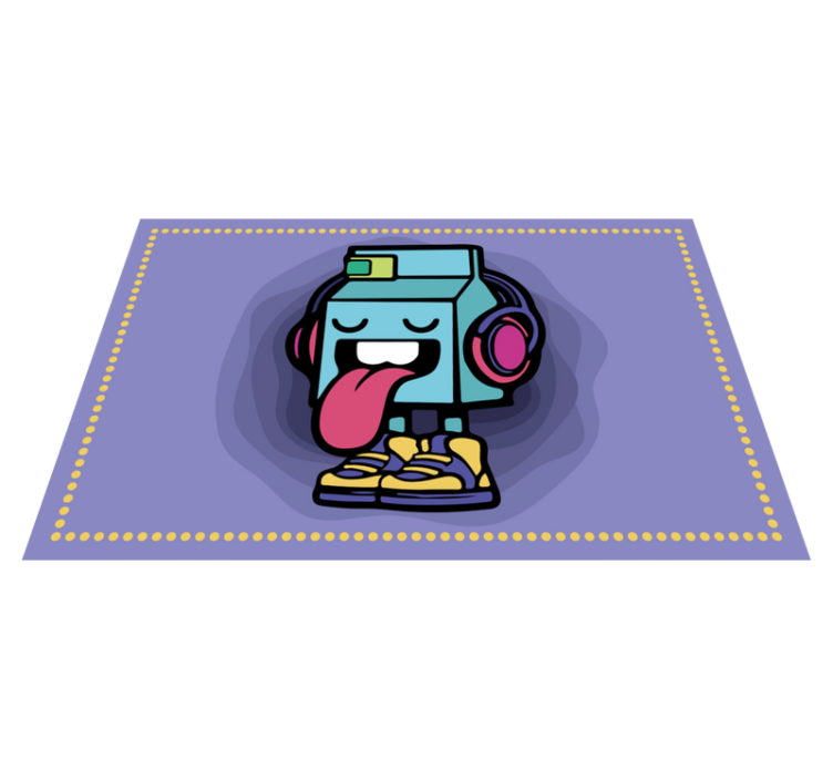 Mléčná postava graffiti karikatura prostírání - TenStickers