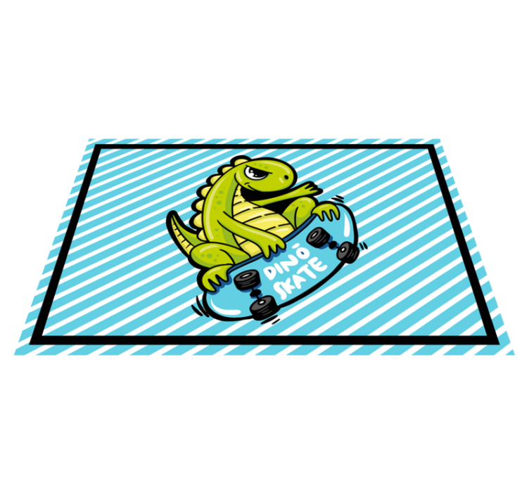 Dětské prostírání dino skateboardové dobrodružství - TenStickers