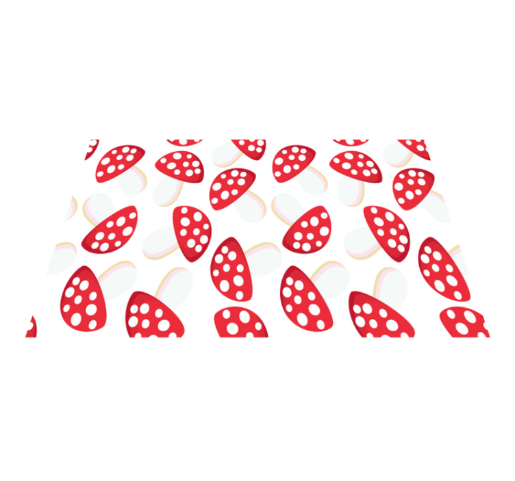 Prostírání na bílém pozadí klasické houby - TenStickers