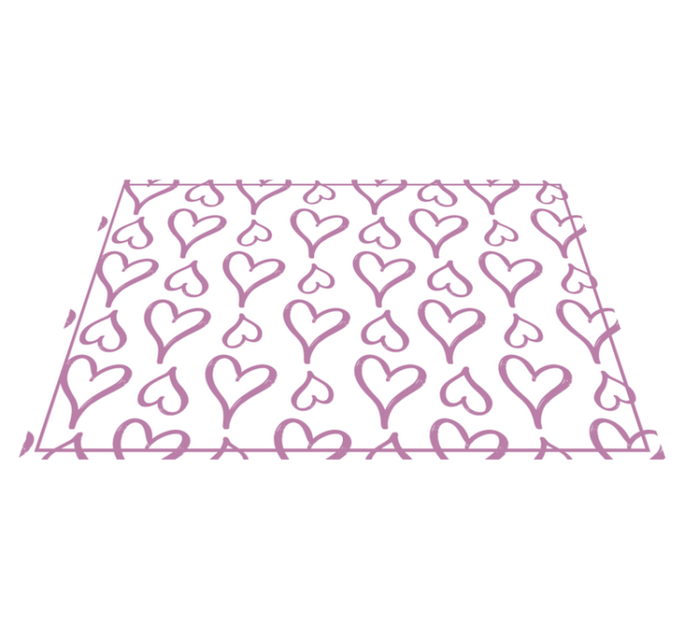 Originální prostírání s okouzlujícím srdíčkovým vzorem - TenStickers