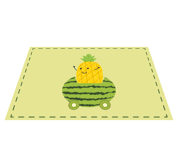 Dětské prostírání s ananasem a melounem - TenStickers