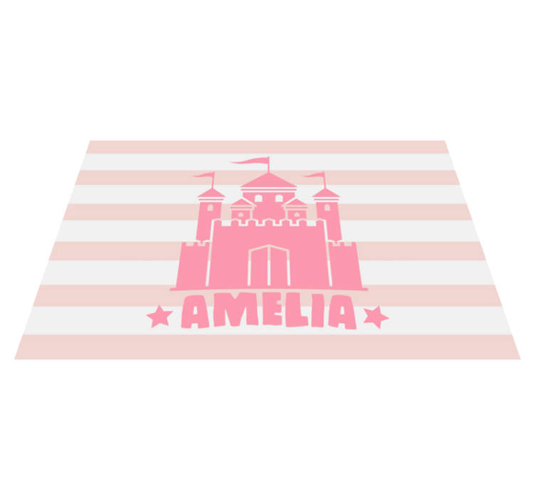 Dětské prostírání hrad s vlajkami - TenStickers