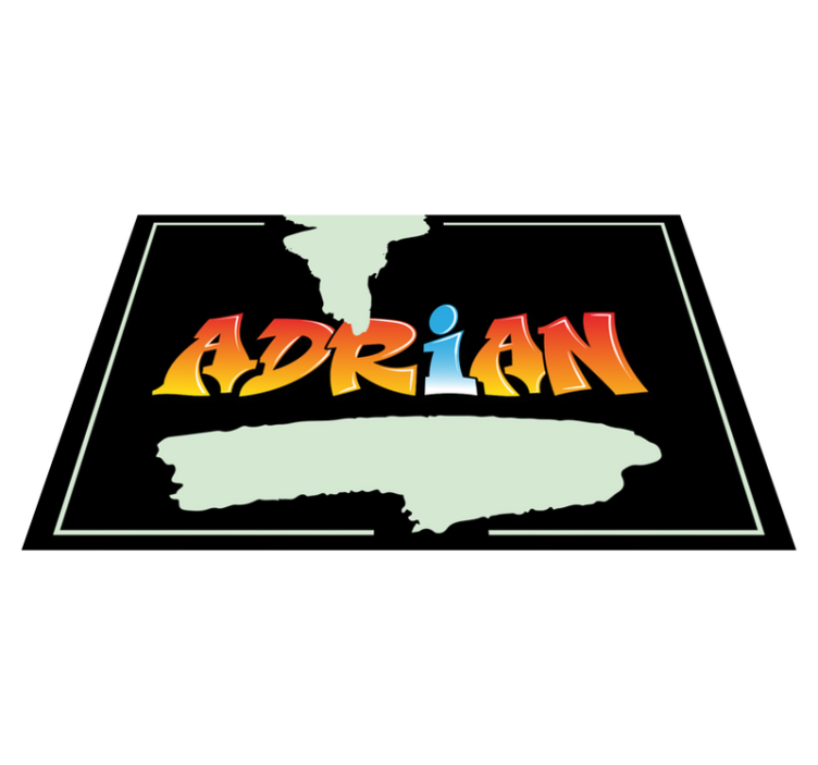 Prostírání s graffiti písmenem vašeho jména - TenStickers