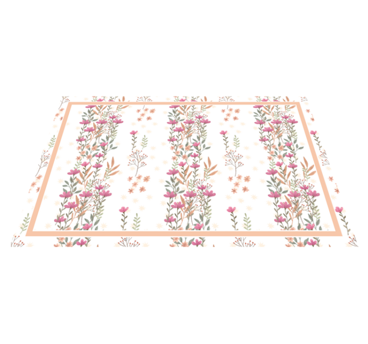 Botanické vysoké květiny elegantní prostírání - TenStickers