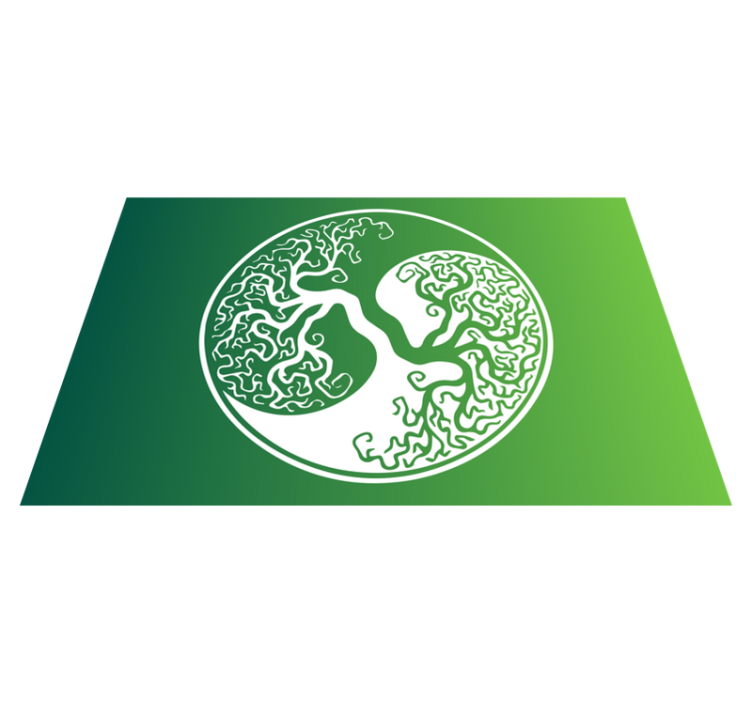 Originální podložky jin -jang strom života - TenStickers