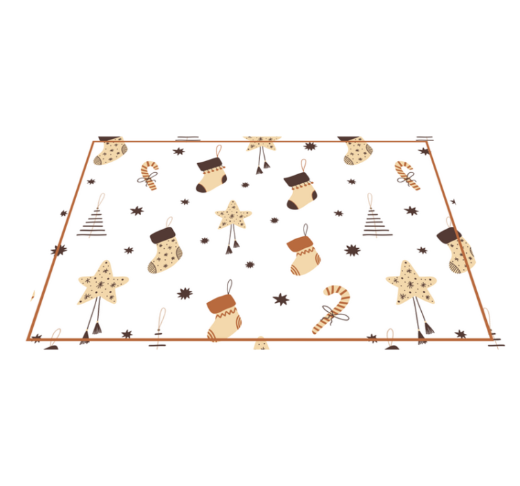 Vánoční dárky třpytivý vzor prostírání - TenStickers