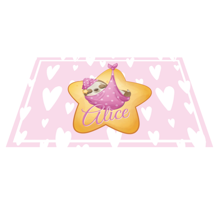 Dětské prostírání lenochod na hvězdě - TenStickers